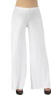 24seven Comfort Apparel Maternity Solid Color Palazzo Pants