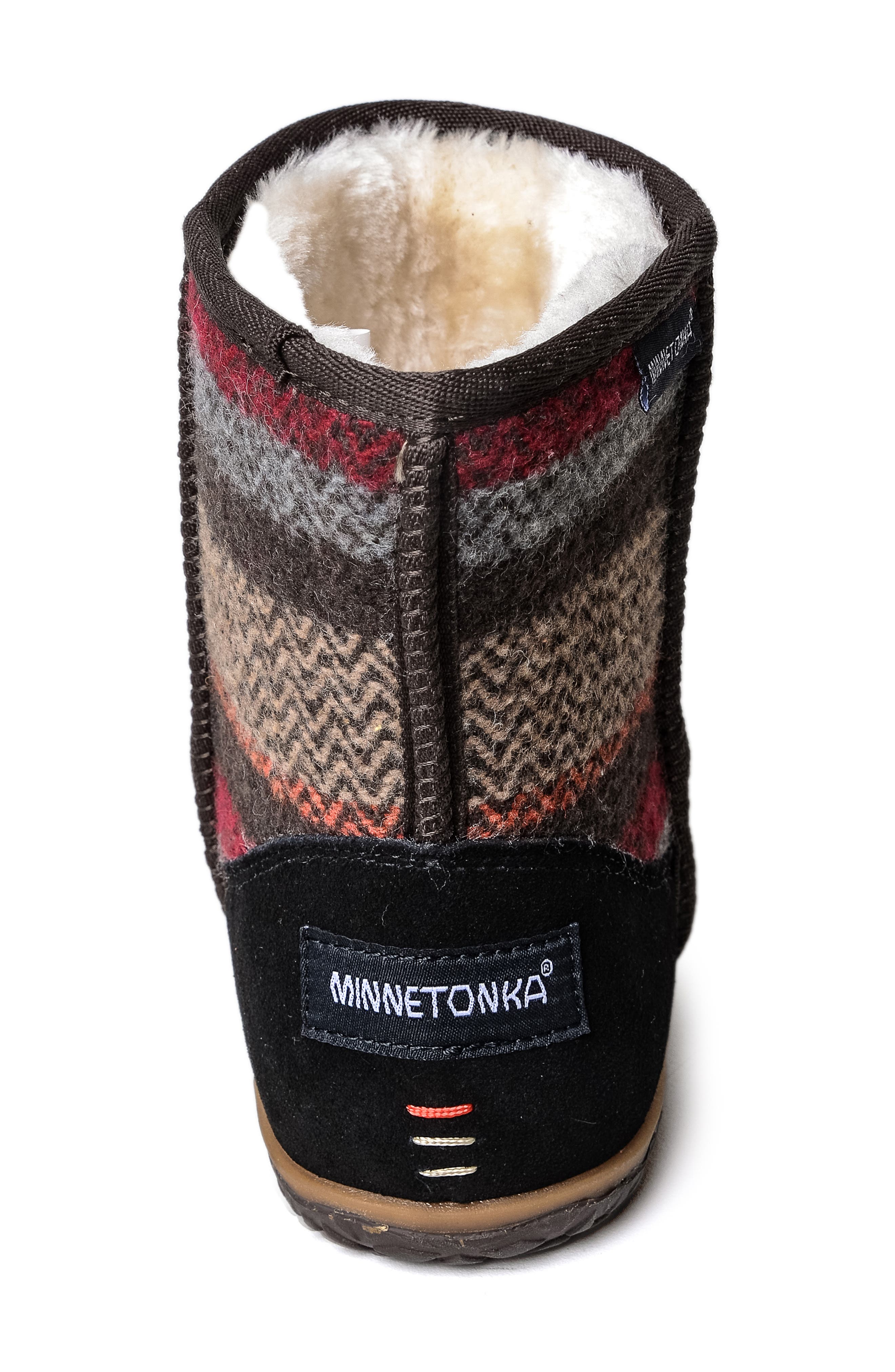 Minnetonka Tali Faux Fur Lined Boot, Alternate, color, Black Multi