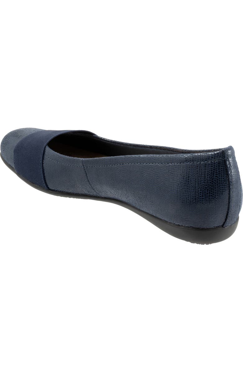 SoftWalk<sup>®</sup> Samantha Flat, Alternate, color, Navy Lizard Embossed