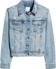 HIDDEN JEANS Fitted Denim Trucker Jacket