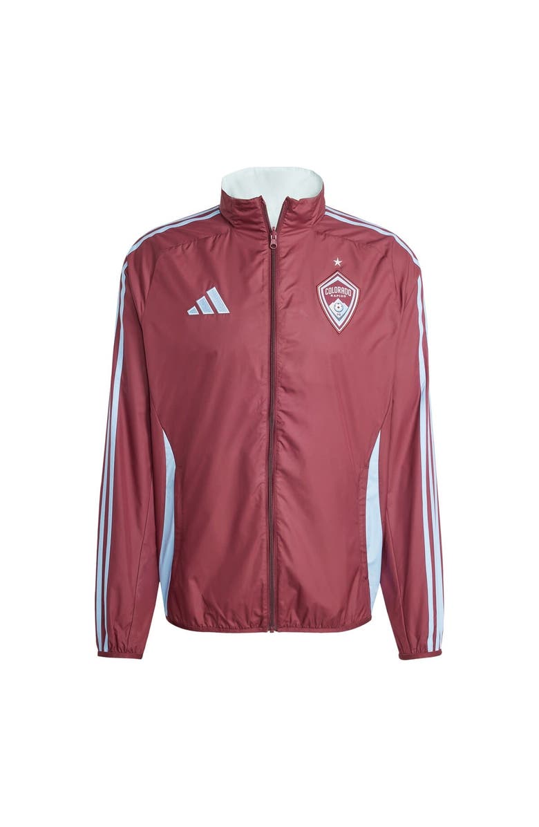 adidas Men's adidas Burgundy/Sky Blue Colorado Rapids 2025 Anthem Reversible Full-Zip Jacket, Alternate, color, Burgundy