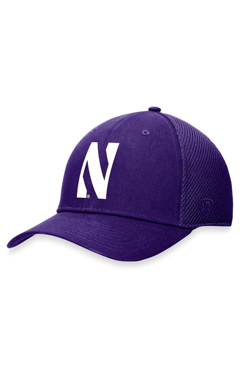 TOP OF THE WORLD Men's Top of the World Purple Northwestern Wildcats Spacer Flex Hat, Main, color, Purple