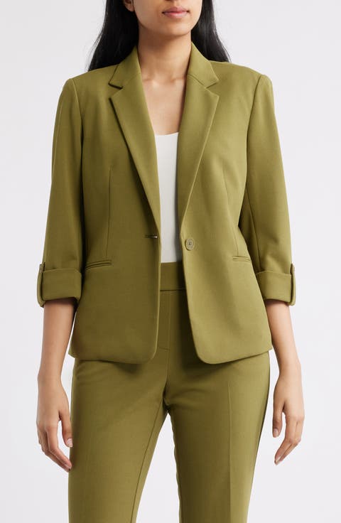 Roll-Tab Sleeve Jacket (Petite)