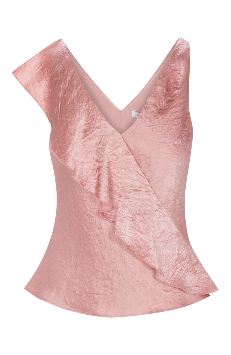 Rebecca Taylor Hollis Satin Tank, Alternate, color, Rouge