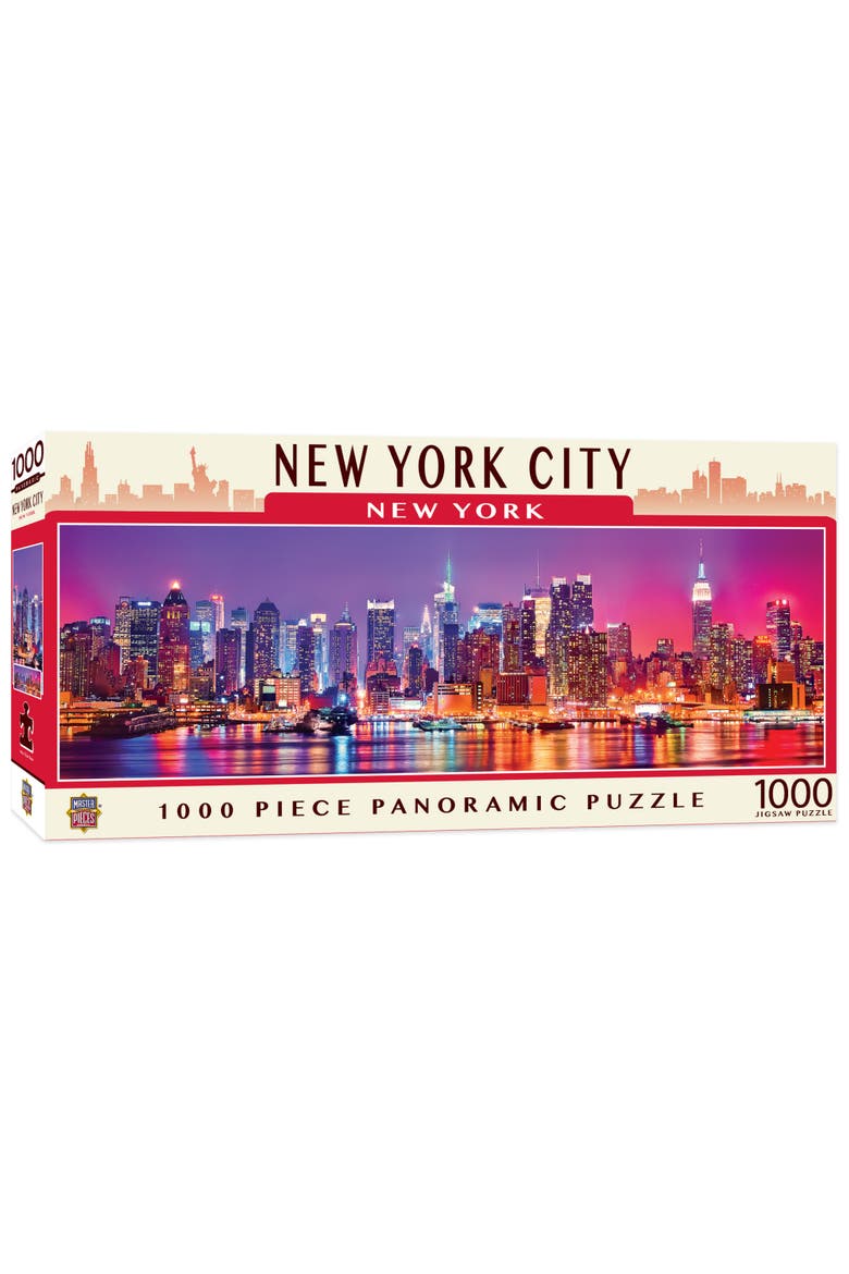New York City 1000pc Panoramic Puzzle, Main, color, Multicolor