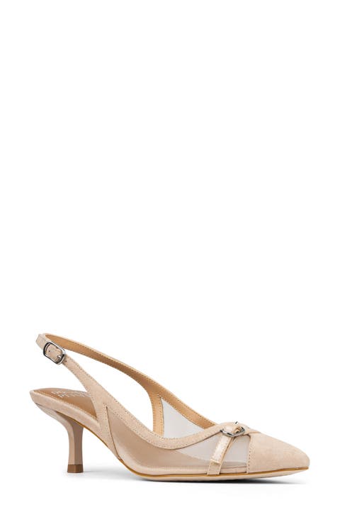 Slingback Kitten Heel Pump (Women)