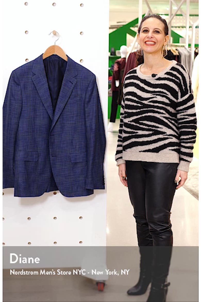Ermenegildo Zegna Milano Easy Classic Fit Mélange Wool & Silk Sport Coat video