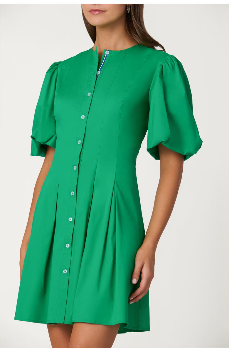 Shoshanna Cotton Poplin Angie Dress, Alternate, color, Spring Green