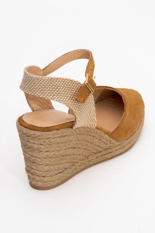 Forever & Always Shoes Sinta Suede Leather Platform Espadrille