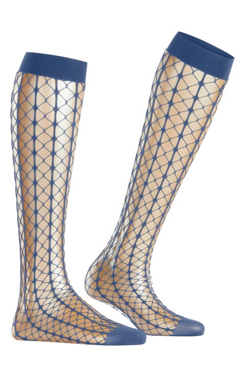 Paradise Net Knee High Socks