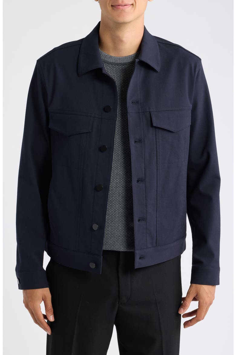 Theory River Trucker in Neoteric Twill Jacket (Men) | Nordstrom