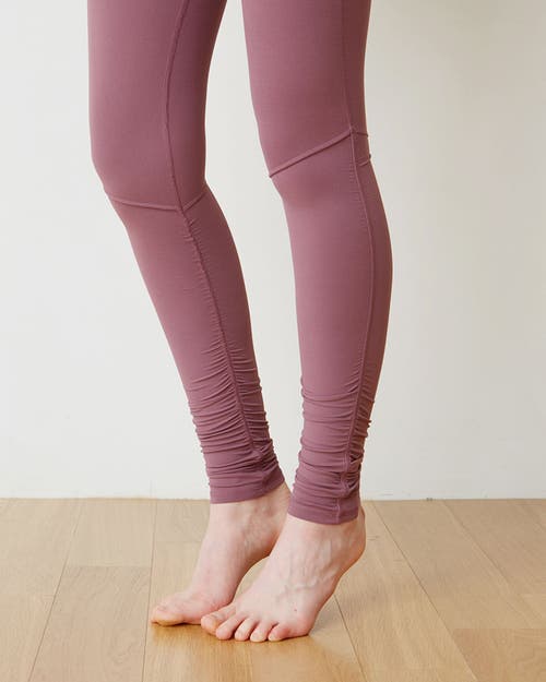 Rebody Active Rusche Hour Leggings In Grape