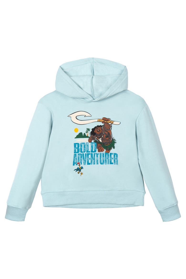 Moana Maui Fleece 2-Piece Hoodie and Pants Set, Alternate, color, Maui Hei Hei Blue