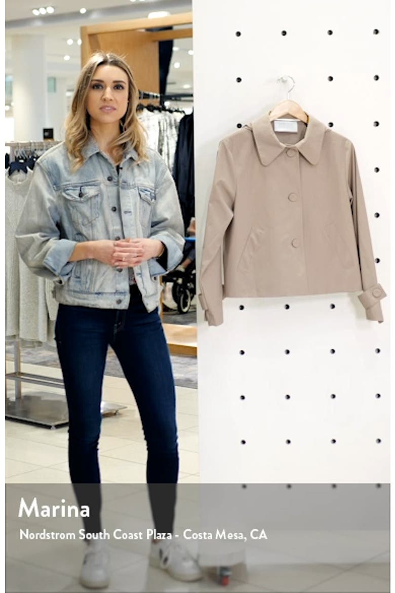 Hooded Crop A-Line Jacket video