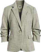Anne Klein Scrunch Sleeve One-Button Blazer