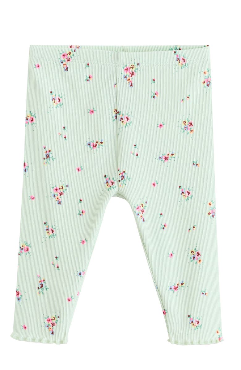 NEXT Ditsy Floral Top & Leggings Set, Alternate, color, Green