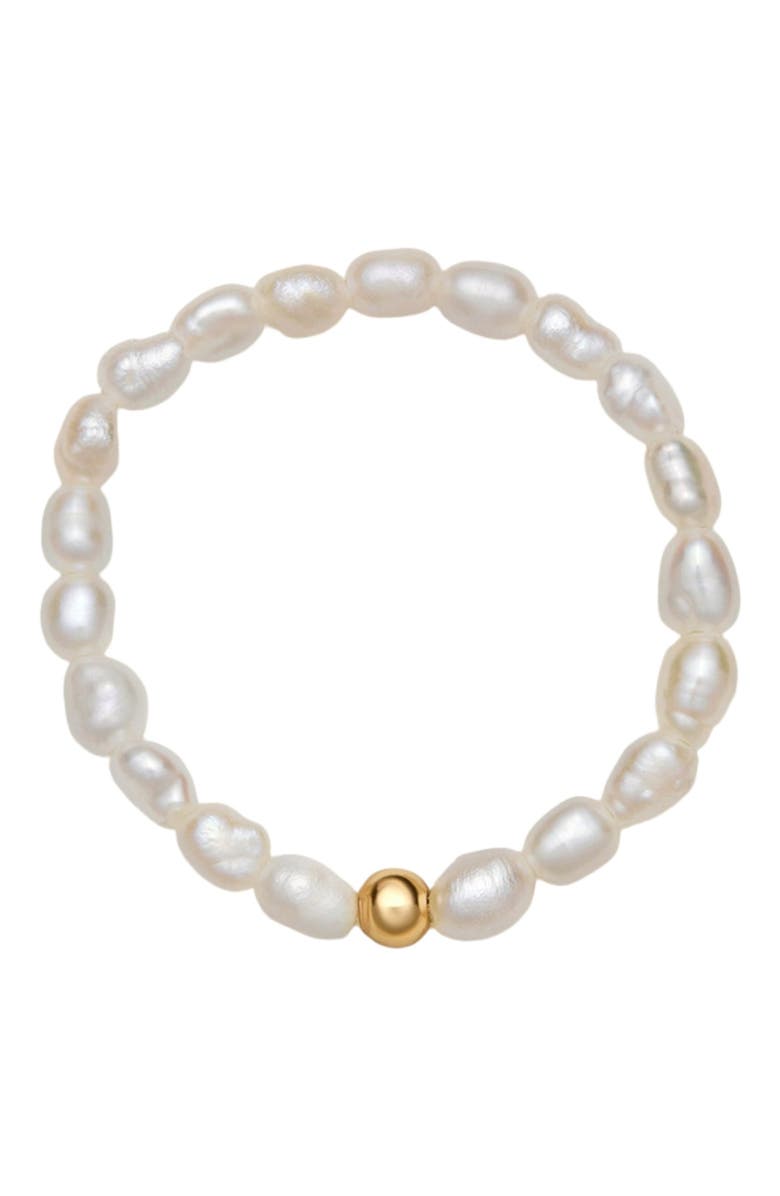 MADE BY MARY Pearl Strand Ring, Main, color, Gold Vermeil