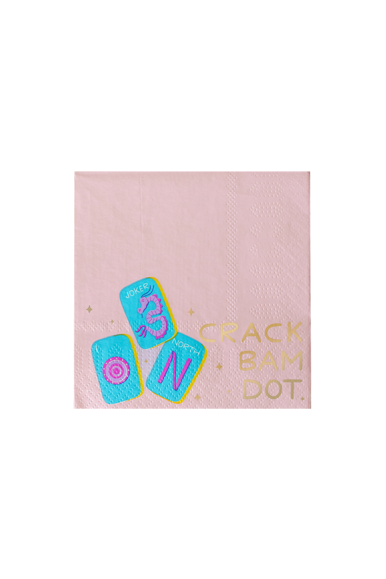 Mahjong Crack Bam Dot Cocktail Napkins, Main, color, Assorted Pre-Pack