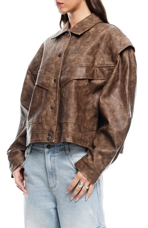 Lioness Hailey Oversize Faux Leather Bomber Jacket