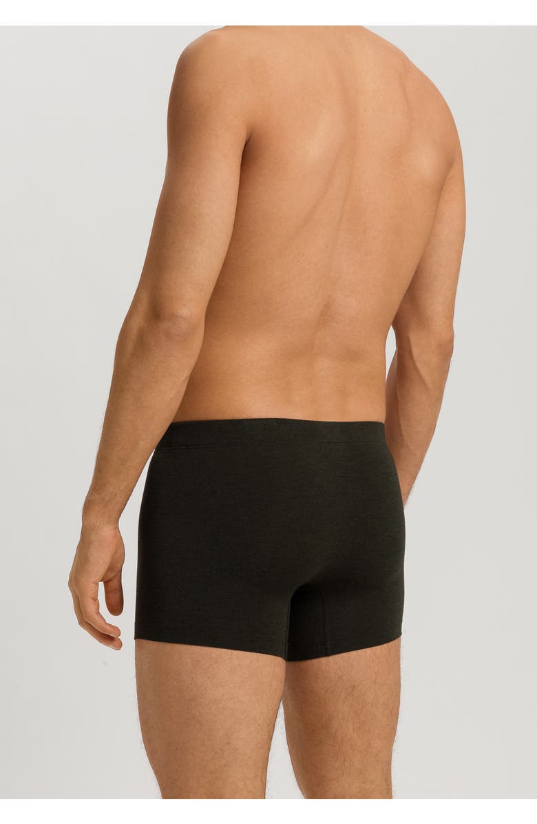 Hanro Casuals Single Jersey Boxer Briefs, Alternate, color, Earthy Ink Melange