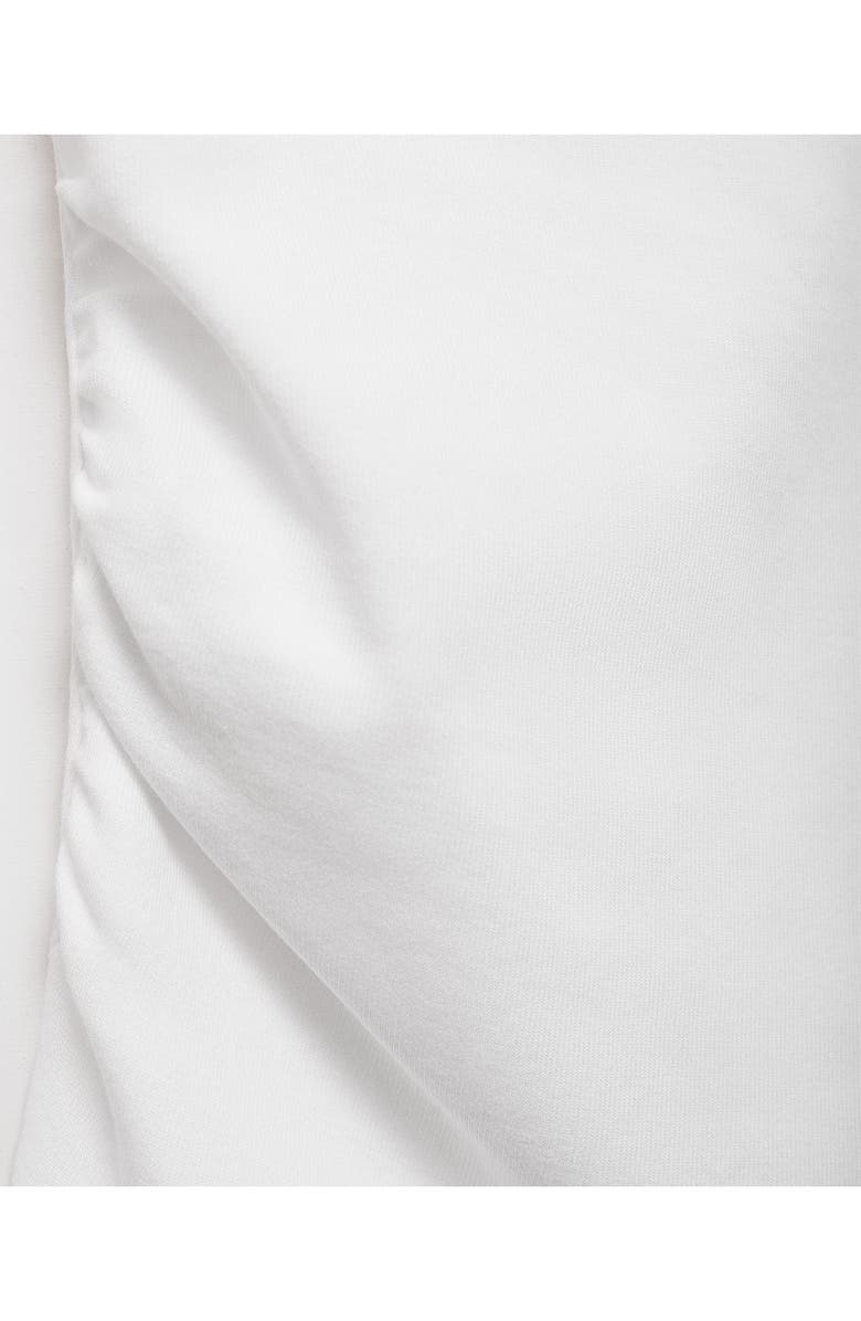 MANGO Asymmetric Neck Top, Alternate, color, White