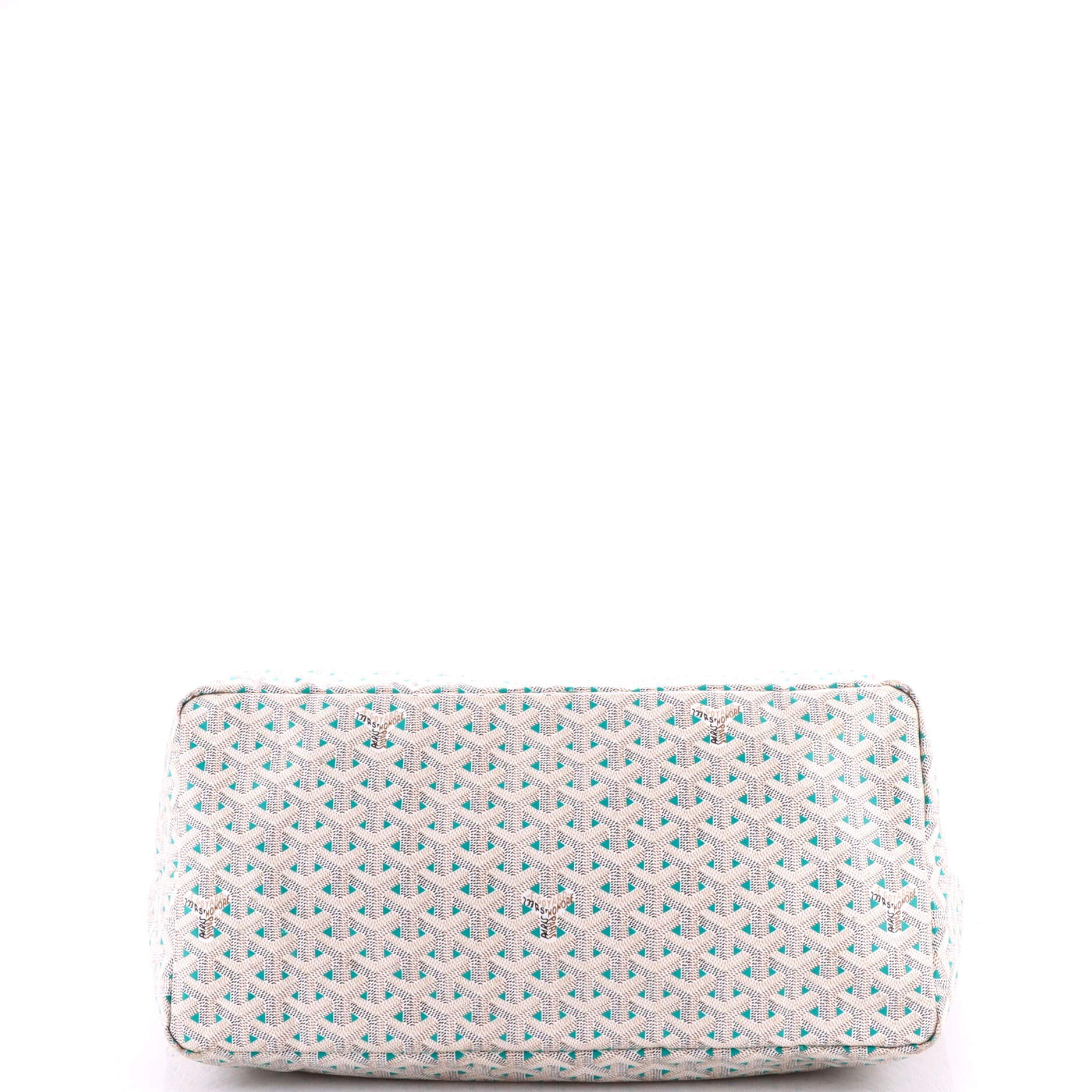 Pre-Owned Goyard Saint Louis Tote Claire Voie Coated Canvas GM, Alternate, color, White