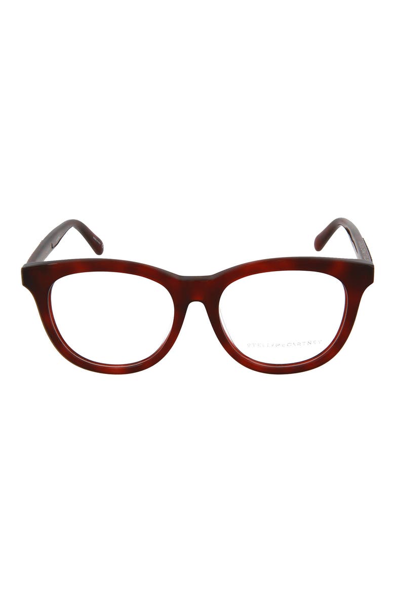 52mm Round Optical Frames, Main, color, HAVANA HAVANA TRANSPARENT/ TRN