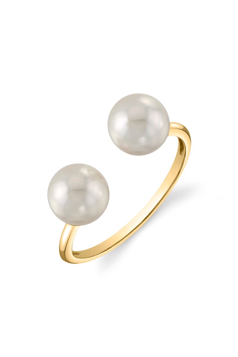 Freshwater Pearl Harper Ring, Main, color, Yellow Gold