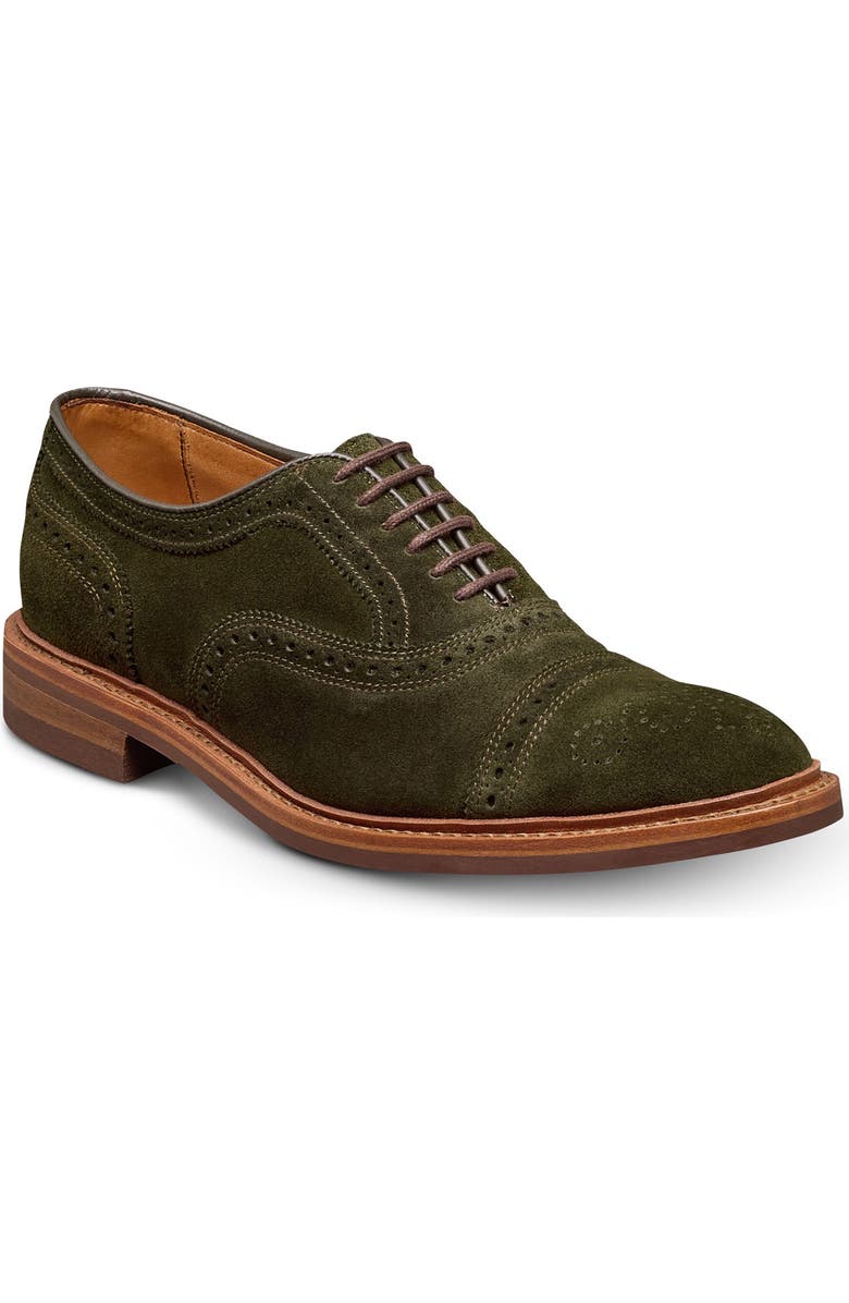 Allen Edmonds Strandmok Cap Toe Oxford, Main, color, Hunting Green