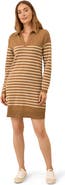Pact Organic Cotton Classic Fine Knit Collared Sweater Dress