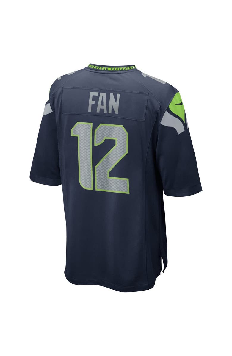 Nike Men's Nike 12s College Navy Seattle Seahawks Team Game Jersey, Alternate, color, Navy