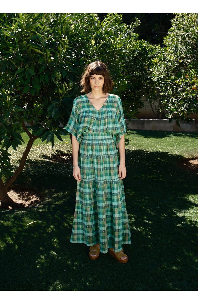 Ace & Jig Mojave Tiered Maxi Skirt, Alternate, color, Garden