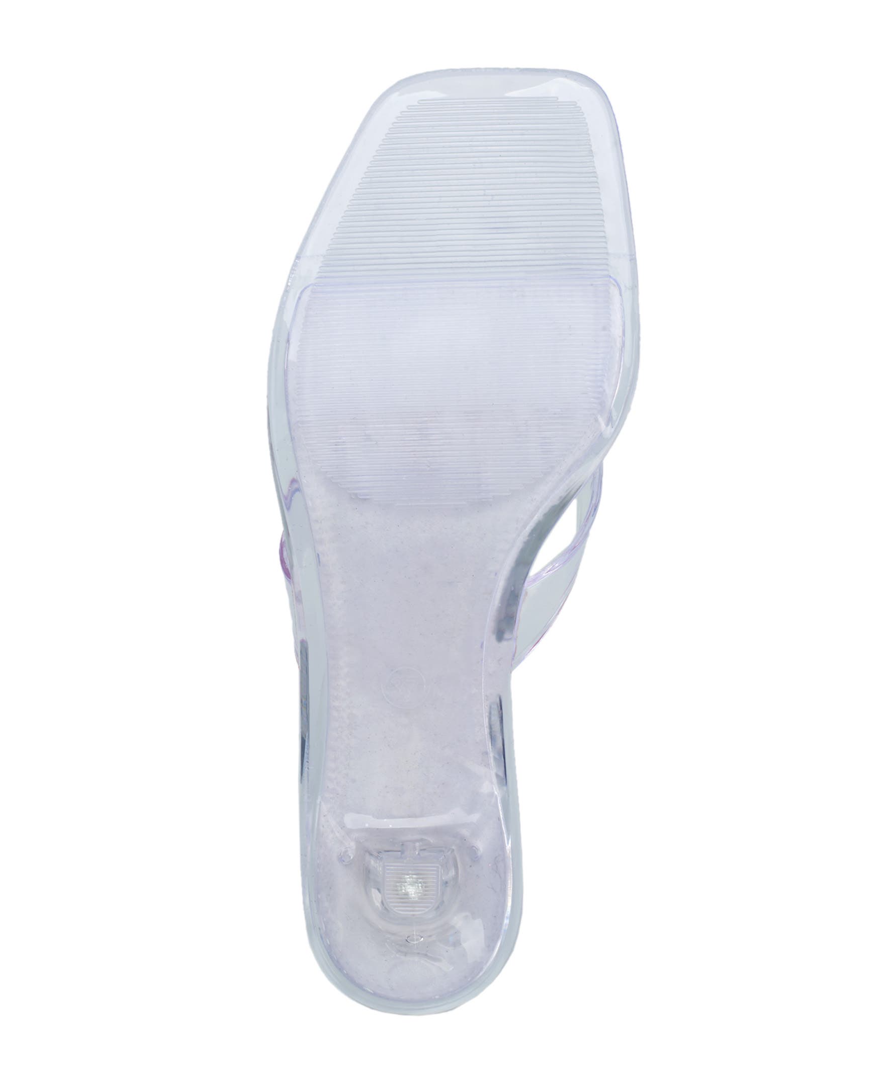 True Religion Jelly Thong Strap Heel, Alternate, color, Clear