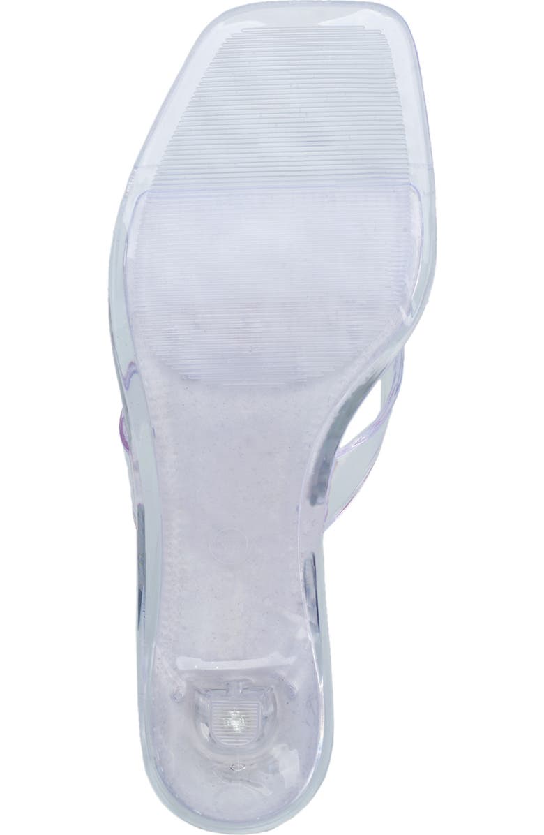 True Religion Jelly Thong Strap Heel, Alternate, color, Clear
