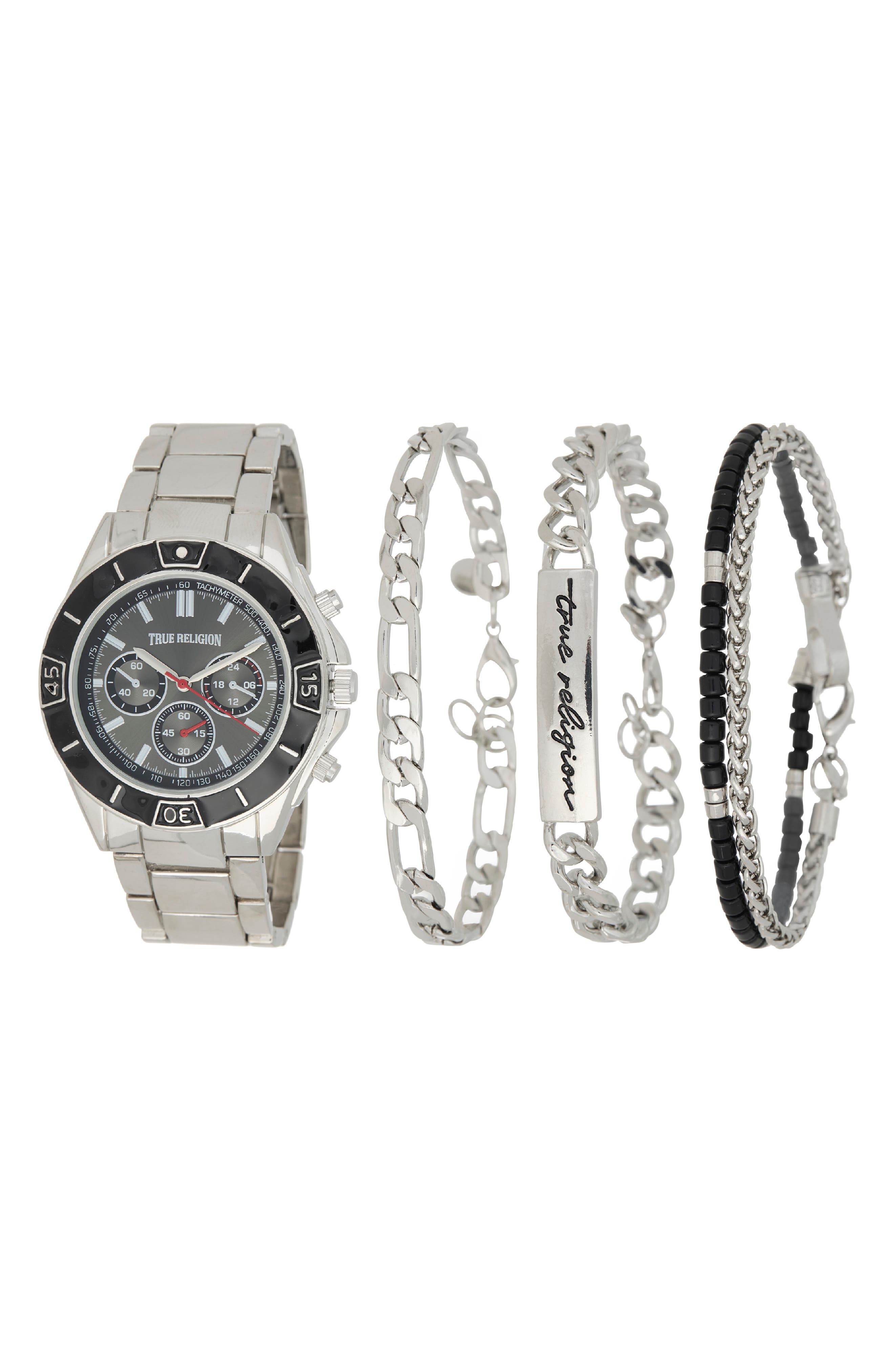 4-Piece Watch & Bracelets Set
