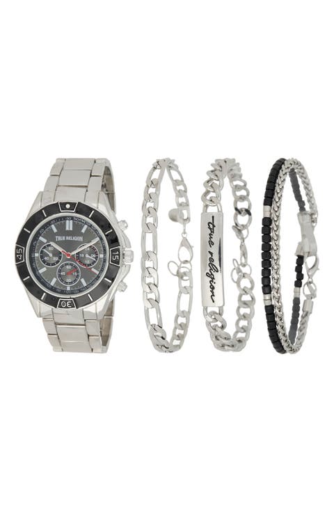 4-Piece Watch & Bracelets Set