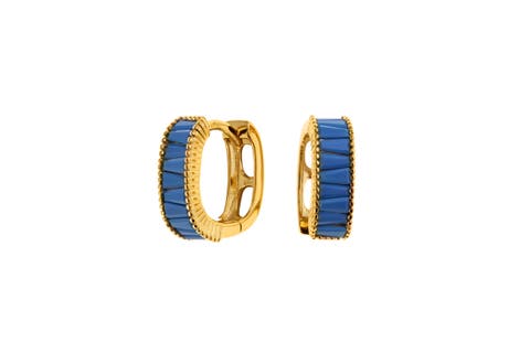 Turquoise Hoops