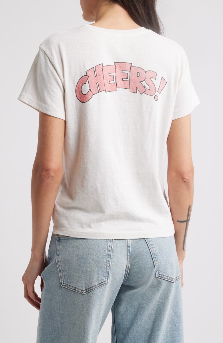 Re/Done Classic Cheer Graphic T-Shirt, Alternate, color, Vintage White