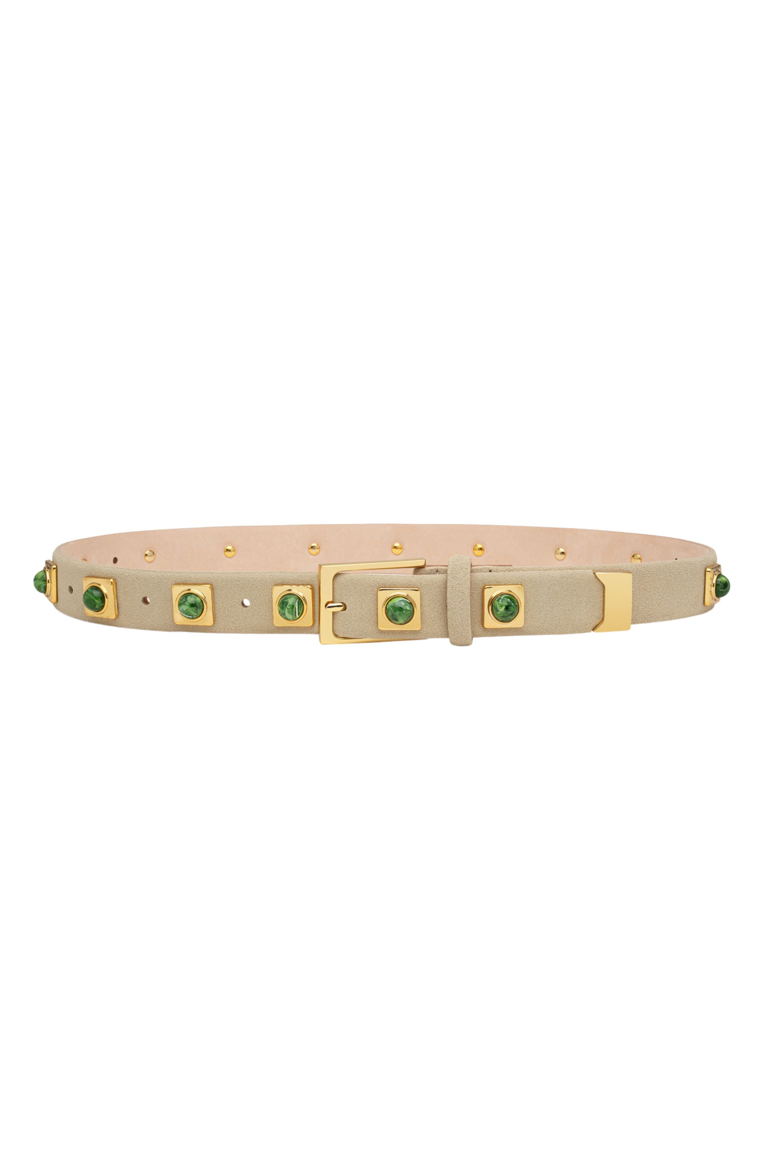OAT/GOLD GREEN STUD
