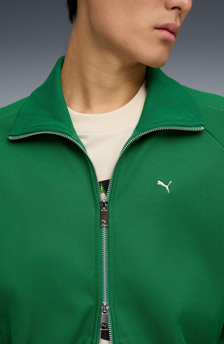 PUMA T7 Track Jacket, Alternate, color, Archive Green