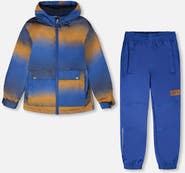 Deux par Deux Two-Piece Mid-Season Gradient Outerwear Set