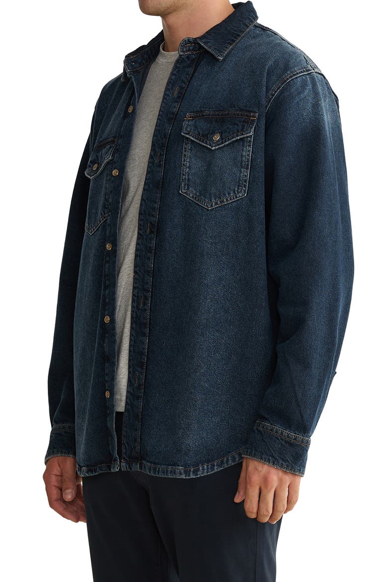DET Denim Button-Up Shirt, Alternate, color, PORTER