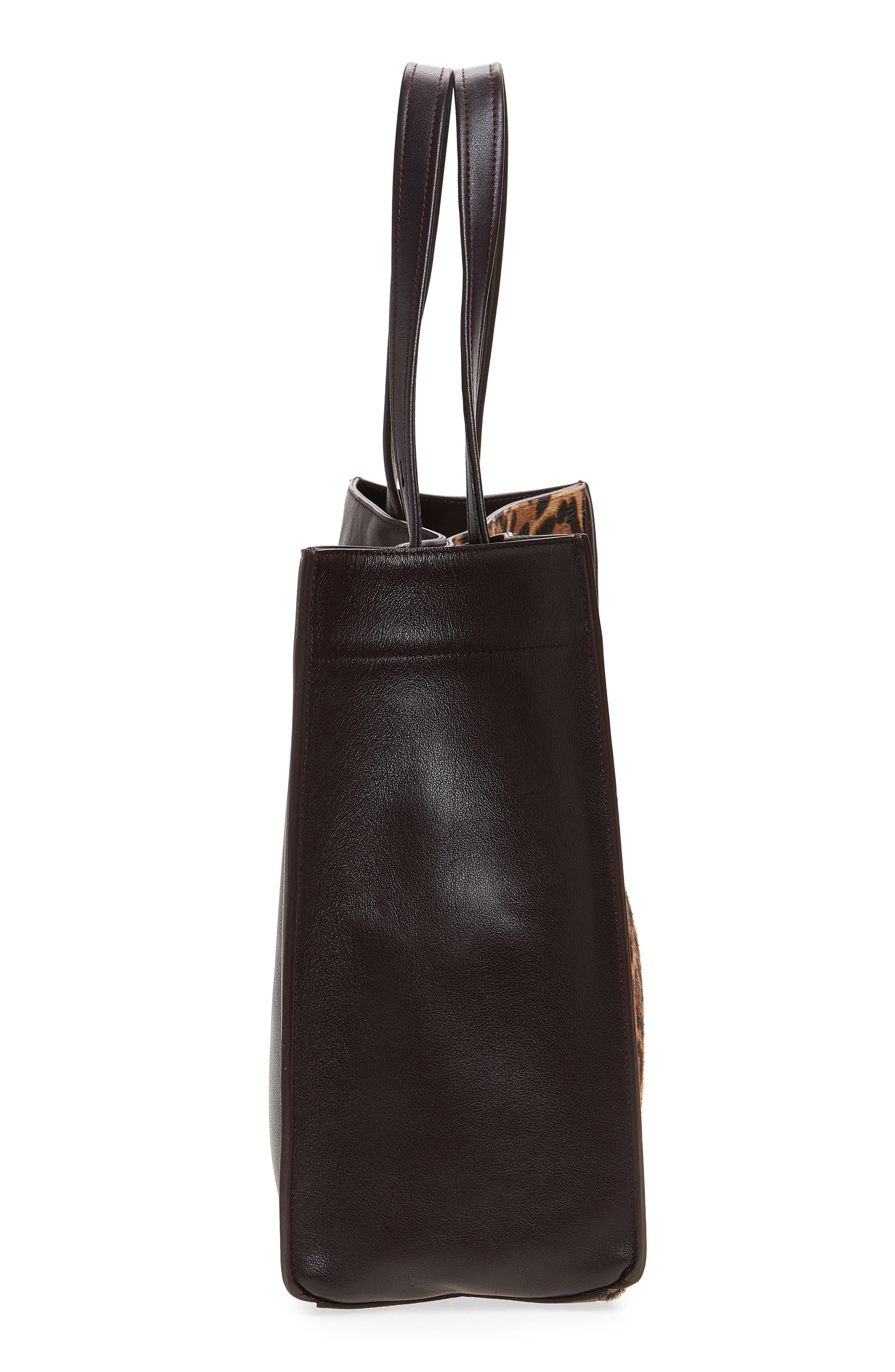 Anya Hindmarch Mortimer Leopard Print Genuine Calf Hair Tote, Alternate, color, Leopard