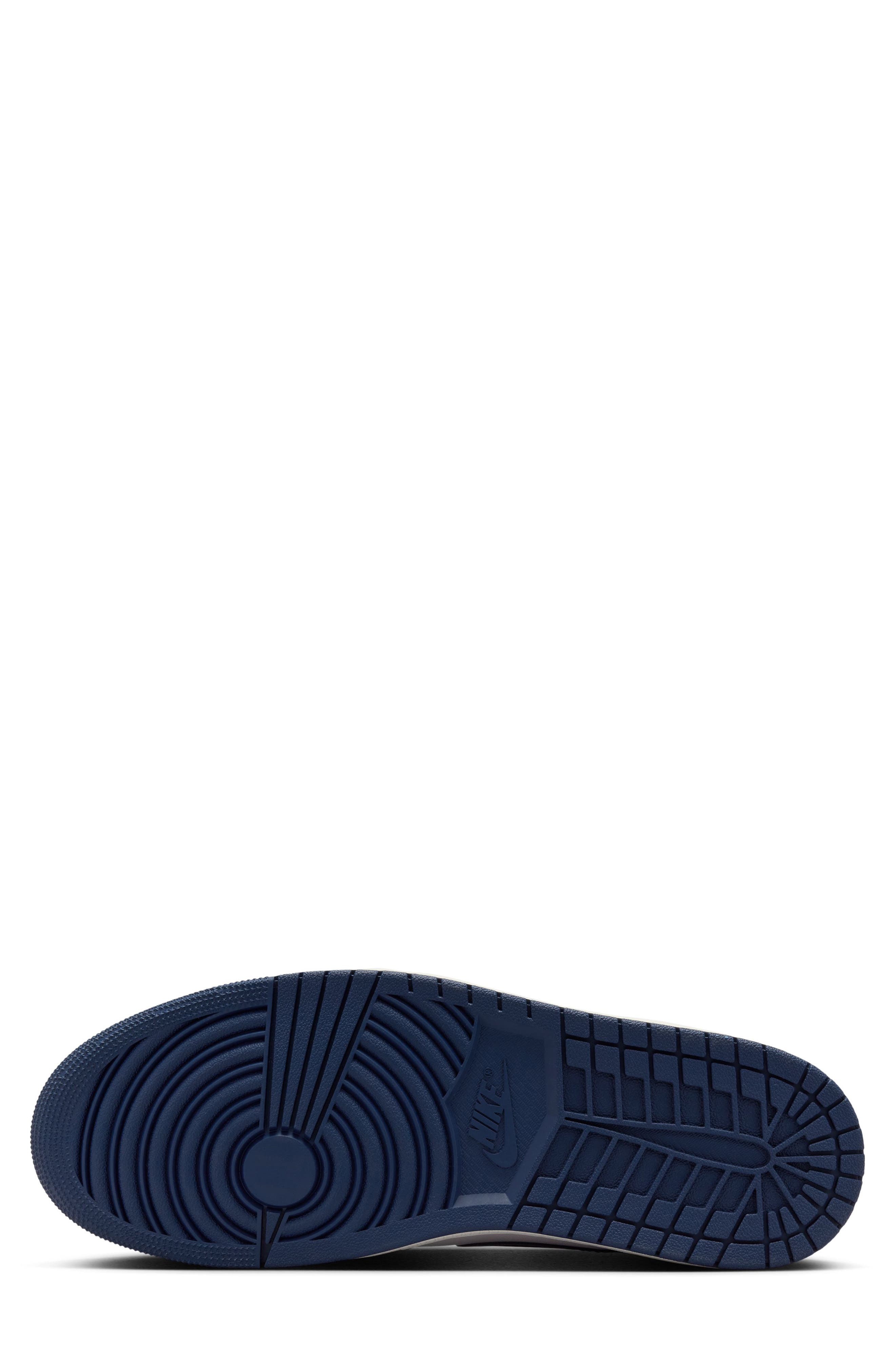 Air Jordan 1 Retro High Top Basketball Sneaker, Alternate, color, MIDNIGHT NAVY/ BLACK/ WHITE