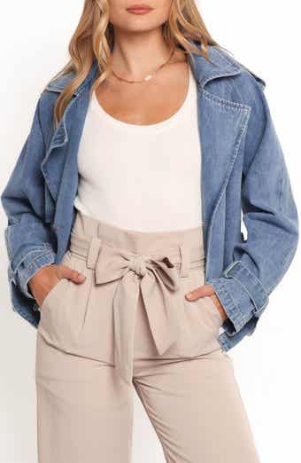 Petal & Pup Westwood Double Breasted Crop Denim Jacket