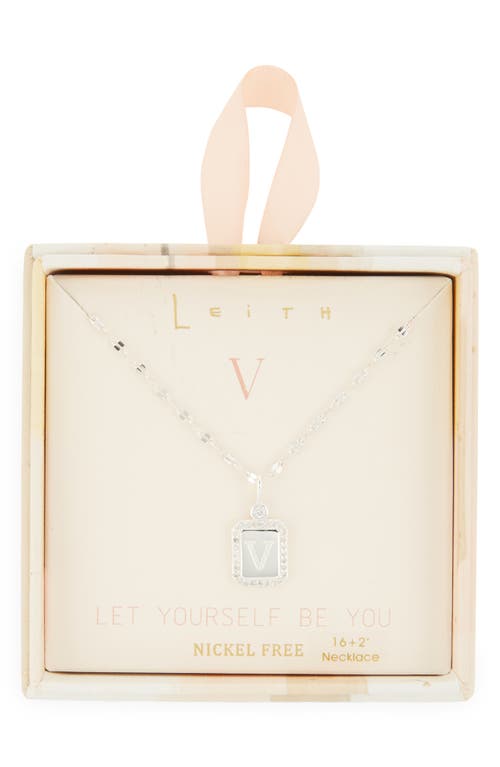 Leith Initial Pendant Necklace