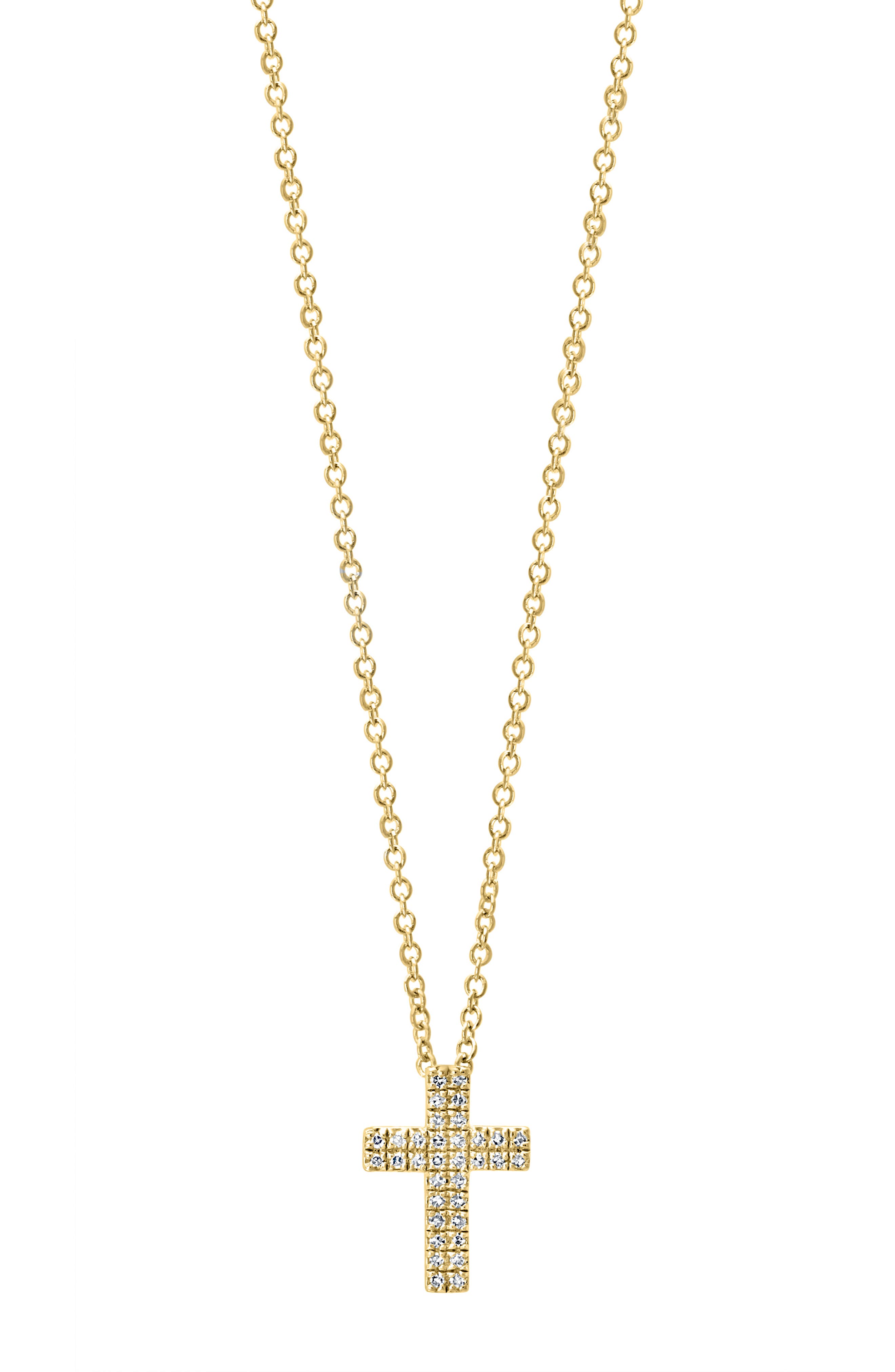 Diamond Cross Pendant Necklace