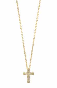 Diamond Cross Pendant Necklace