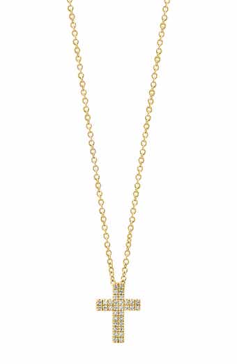 Diamond Cross Pendant Necklace