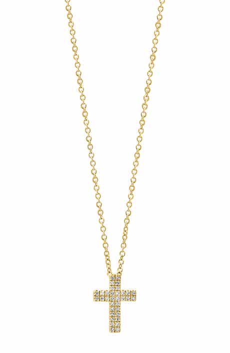 Diamond Cross Pendant Necklace